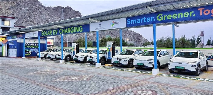 Ladakh EV charging station